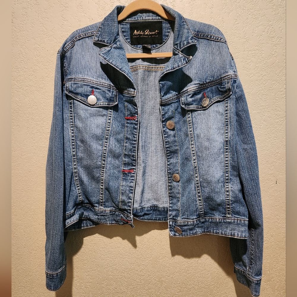 Ashley Stewart Jean Jacket Plus Size